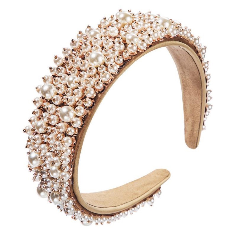 Pearl & Beads Decorated Handmade Headband